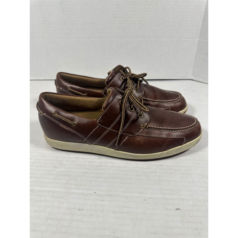 FootJoy Contour Casual Brown Leather Spikeless Golf Shoes Mens 11.5 M‎ 54332